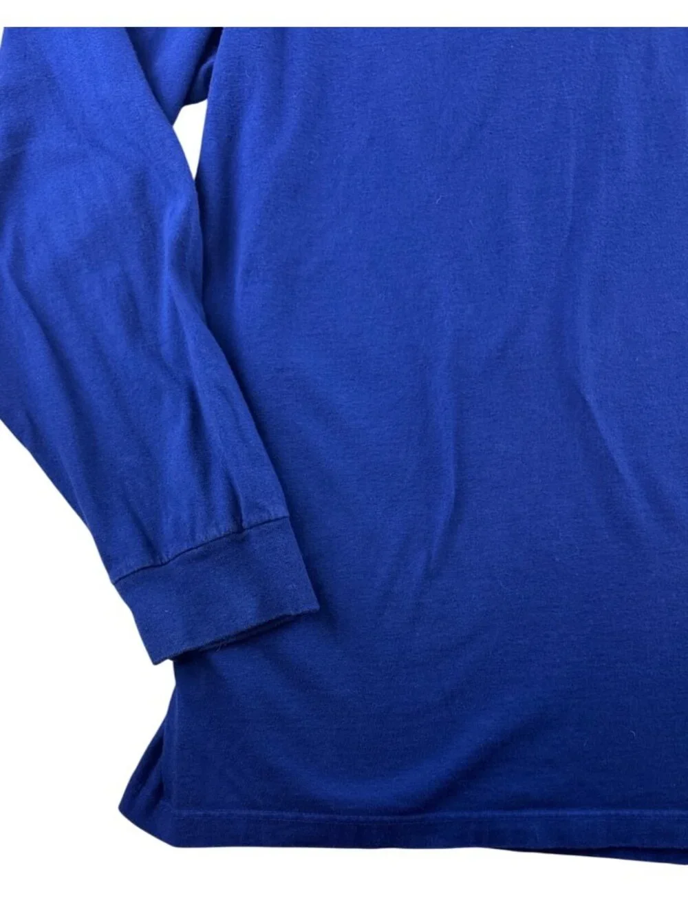 Polo Ralph Lauren XXL Blue Long Sleeve T Shirt Red Pony 100% Cotton